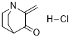 2-METHYLENE-3-QUINUCLIDINONE HYDRO- Structure