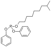 二苯基异辛基亚磷酸酯,26401-27-4,结构式