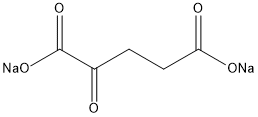 α-Ketoglutaric acid disodium salt Struktur