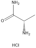 L-丙氨酰胺盐酸盐,33208-99-0,结构式