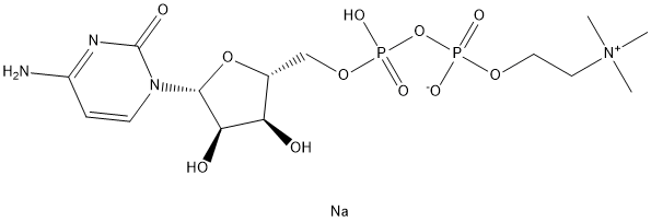 胞磷胆碱钠,33818-15-4,结构式