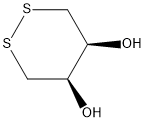 (4R,5S)-1,2-Dithiane-4,5-diol Structure