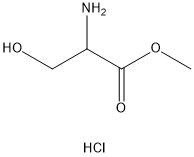 DL-丝氨酸甲酯盐酸盐,5619-04-5,结构式