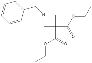 1-苄基氮杂丁烷-3,3-二羧酸二乙酯,642411-11-8,结构式