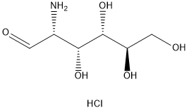 盐酸氨基葡萄糖,66-84-2,结构式