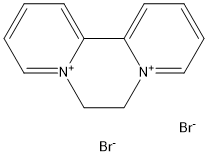 Diquat dibromide Struktur