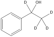 1-PHENYLETHAN-1,2,2,2-D4-OL Struktur