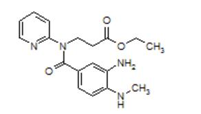 3-[(3-氨基-4-甲基氨基苯甲酰)吡啶-2-基氨基]丙酸乙酯 产品图片