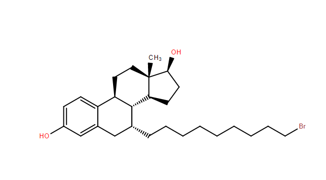 7α-(9-溴壬烷基)雌甾-1,3,5(10)-三烯-3,17β-二醇 产品图片