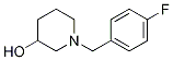 1-(4-氟-苄基)-哌啶-3-醇,91600-12-3,结构式