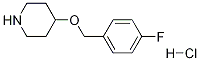 4-(4-氟-苄氧基)-哌啶盐酸盐, 1185107-71-4, 结构式