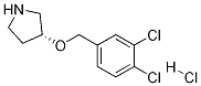 (R)-3-(3,4-二氯-苄氧基)-吡咯烷盐酸盐 结构式