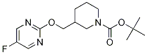 3-(5-Fluoro-pyrimidin-2-yloxymethyl)-piperidine-1-carboxylic acid tert-butyl ester Struktur