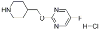 5-氟-2-(哌啶-4-基甲氧基)嘧啶盐酸盐, 1353965-96-4, 结构式