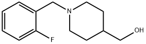 1-(2-氟-苄基)-哌啶-4-基]-甲醇 结构式