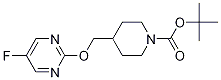 4-(5-氟嘧啶-2-基氧基甲基)-哌啶-1-羧酸叔丁基酯, 1261231-00-8, 结构式