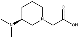 ((S)-3-DiMethylaMino-piperidin-1-yl)-acetic acid 化学構造式