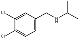 (3,4-二氯苯基)甲基](丙烷-2-基)胺 结构式