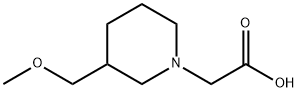 (3-MethoxyMethyl-piperidin-1-yl)-acetic acid Structure