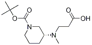 (R)-3-(CarboxyMethyl-ethyl-aMino)-piperidine-1-carboxylic acid tert-butyl ester Struktur