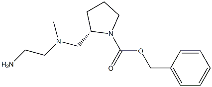 (S)-2-{[(2-AMino-ethyl)-Methyl-aMino]-Methyl}-pyrrolidine-1-carboxylic acid benzyl ester 结构式