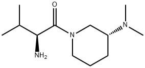 (S)-2-AMino-1-((R)-3-diMethylaMino-piperidin-1-yl)-3-Methyl-butan-1-one Struktur