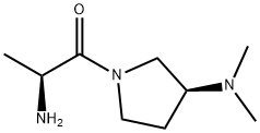 (S)-2-AMino-1-((S)-3-diMethylaMino-pyrrolidin-1-yl)-propan-1-one Struktur