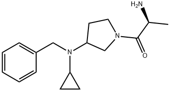 (S)-2-AMino-1-[3-(benzyl-cyclopropyl-aMino)-pyrrolidin-1-yl]-propan-1-one 化学構造式