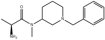 (S)-2-AMino-N-(1-benzyl-piperidin-3-yl)-N-Methyl-propionaMide Struktur