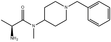 (S)-2-AMino-N-(1-benzyl-piperidin-4-yl)-N-Methyl-propionaMide Struktur