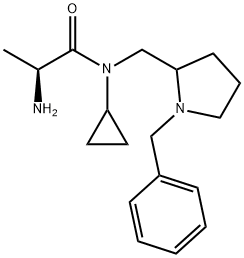 (S)-2-AMino-N-(1-benzyl-pyrrolidin-2-ylMethyl)-N-cyclopropyl-propionaMide Struktur
