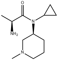 (S)-2-AMino-N-cyclopropyl-N-((S)-1-Methyl-piperidin-3-yl)-propionaMide Struktur
