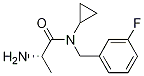 (S)-2-AMino-N-cyclopropyl-N-(3-fluoro-benzyl)-propionaMide 结构式