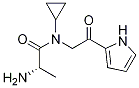 (S)-2-AMino-N-cyclopropyl-N-[2-oxo-2-(1H-pyrrol-2-yl)-ethyl]-propionaMide 化学構造式
