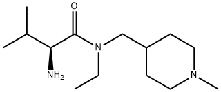 (S)-2-AMino-N-ethyl-3-Methyl-N-(1-Methyl-piperidin-4-ylMethyl)-butyraMide Structure
