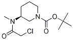 (S)-3-[(2-Chloro-acetyl)-Methyl-aMino]-piperidine-1-carboxylic acid tert-butyl ester Struktur