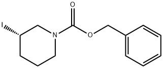 (S)-3-Iodo-piperidine-1-carboxylic acid benzyl ester Struktur