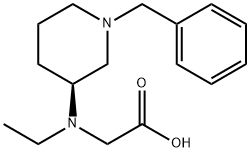 [((S)-1-Benzyl-piperidin-3-yl)-ethyl-aMino]-acetic acid Struktur