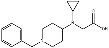 [(1-Benzyl-piperidin-4-yl)-cyclopropyl-aMino]-acetic acid Struktur