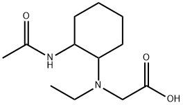 [(2-AcetylaMino-cyclohexyl)-ethyl-aMino]-acetic acid Struktur