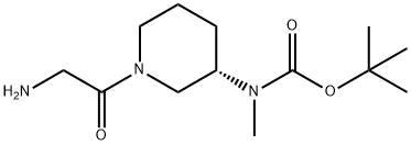 [(S)-1-(2-AMino-acetyl)-piperidin-3-yl]-Methyl-carbaMic acid tert-butyl ester Structure