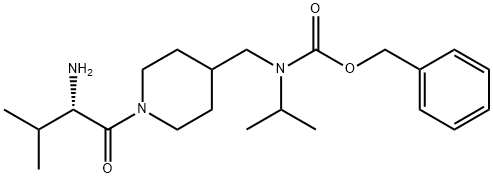 [1-((S)-2-AMino-3-Methyl-butyryl)-piperidin-4-ylMethyl]-isopropyl-carbaMic acid benzyl ester Struktur