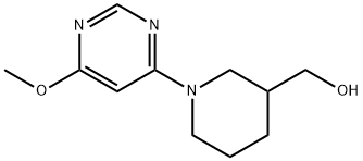 [1-(6-Methoxy-pyriMidin-4-yl)-piperidin-3-yl]-Methanol Struktur