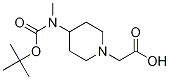 [4-(tert-Butoxycarbonyl-Methyl-aMino)-piperidin-1-yl]-acetic acid Struktur