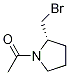 1-((S)-2-BroMoMethyl-pyrrolidin-1-yl)-ethanone Structure