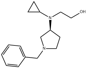 2-[((S)-1-Benzyl-pyrrolidin-3-yl)-cyclopropyl-aMino]-ethanol Struktur