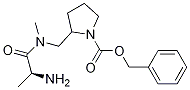 2-{[((S)-2-AMino-propionyl)-Methyl-aMino]-Methyl}-pyrrolidine-1-carboxylic acid benzyl ester Structure