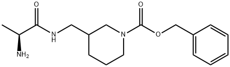 3-[((S)-2-AMino-propionylaMino)-Methyl]-piperidine-1-carboxylic acid benzyl ester Structure
