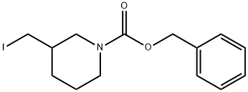 3-IodoMethyl-piperidine-1-carboxylic acid benzyl ester Struktur