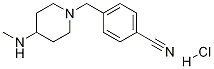 4-(4-MethylaMino-piperidin-1-ylMethyl)-benzonitrile
hydrochloride Structure